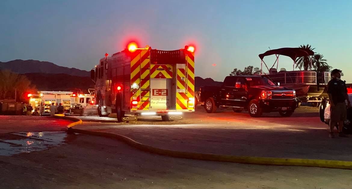 Possible shed fire at The Nautical Beachfront Resort